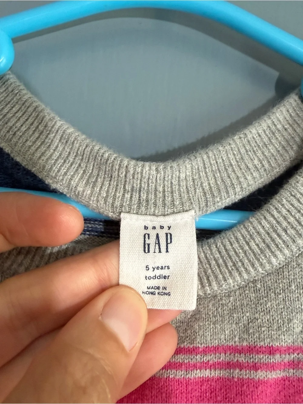 GAP Girls Striped Knit Dress - Pink, Yellow, Purple, Navy